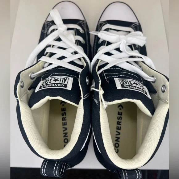 Converse Adult Street Mid Sneakers Black 11.5 - Picture 4 of 10